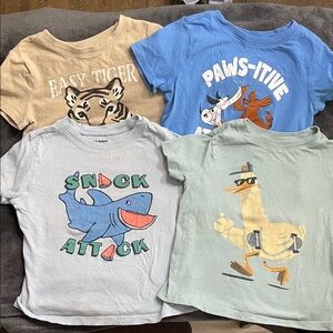 Kids Graphic T-Shirt - Blue Shark Snack Attack